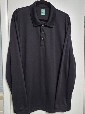 Pro Tour Polo , airplay, men's black,long sleeve, XL